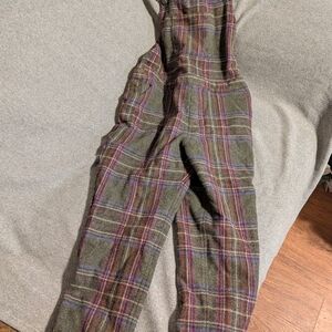 Vintage Chic Plaid Women's Trousers